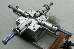 PVC belling pipe fitting mould with collapasible core 90°Tee mould (2)