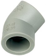 PPR pipe fitting mould testing samples pictures 45°elbow