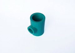 PPR pipe fitting mould testing samples 90°reducing Tee